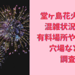 堂ヶ島花火大会 2024の混雑状況は？有料場所や駐車場の穴場なども調査